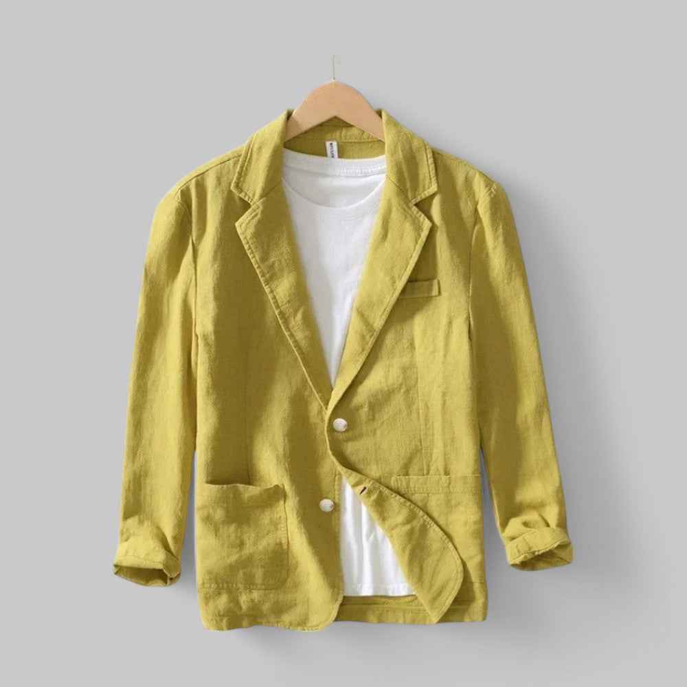 Summer Linen Vest Lightweight breathable