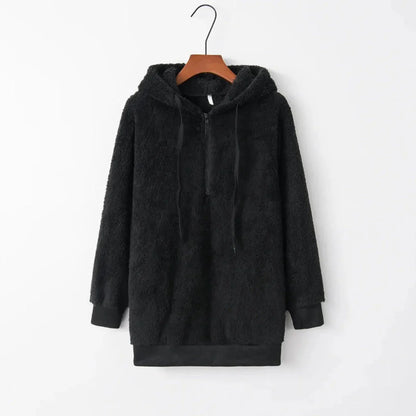 Oversized Sherpa Fleece Hoodie Warm & Cozy