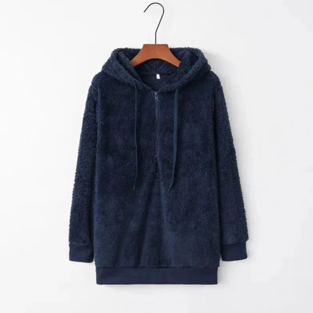 Oversized Sherpa Fleece Hoodie Warm & Cozy
