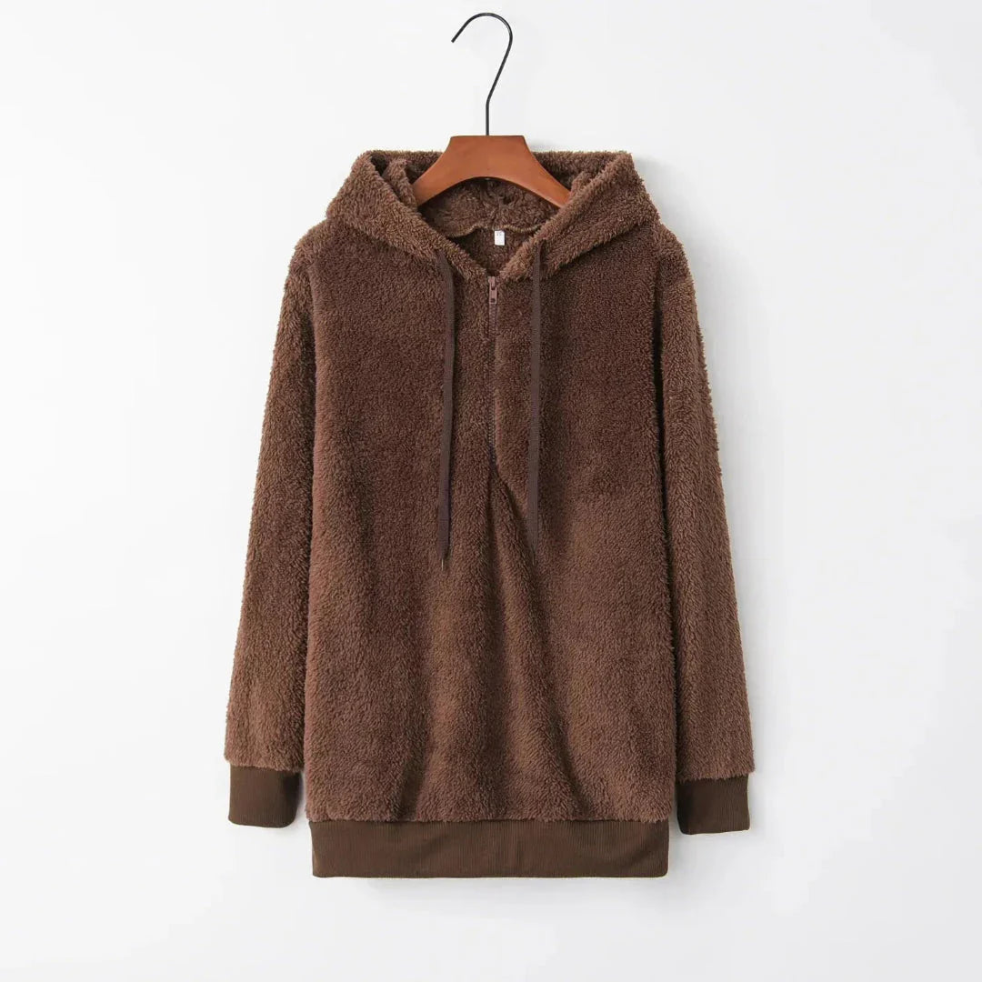Oversized Sherpa Fleece Hoodie Warm & Cozy