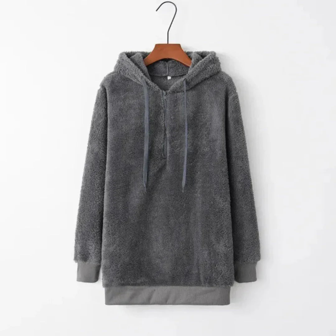 Oversized Sherpa Fleece Hoodie Warm & Cozy