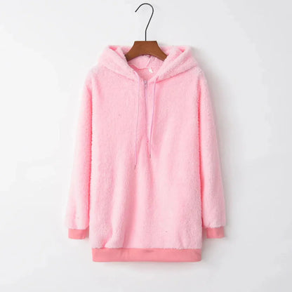 Oversized Sherpa Fleece Hoodie Warm & Cozy