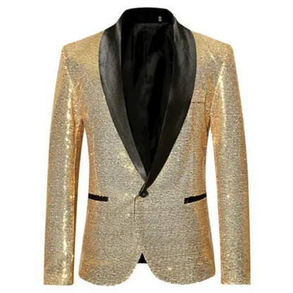 Glitter Blazer Men's Party Elegant