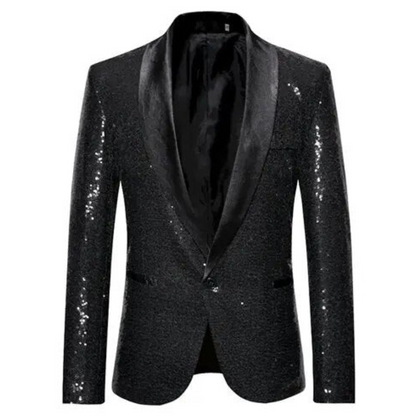 Glitter Blazer Men's Party Elegant
