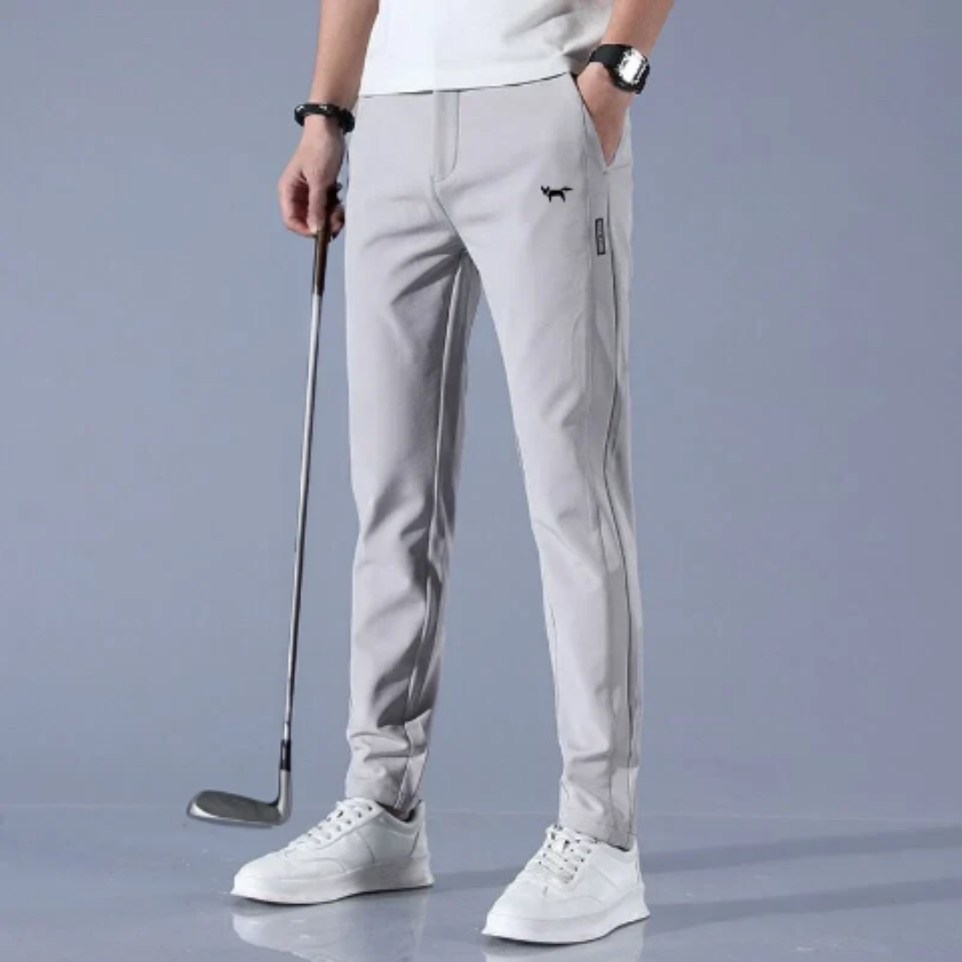 Herren Golfhose Lang Bein Sportlich - IdealeKleiden