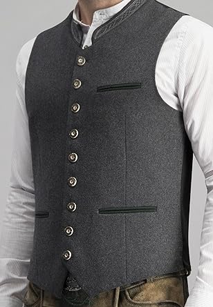 Men's Vest Elegant Grey Slim Fit