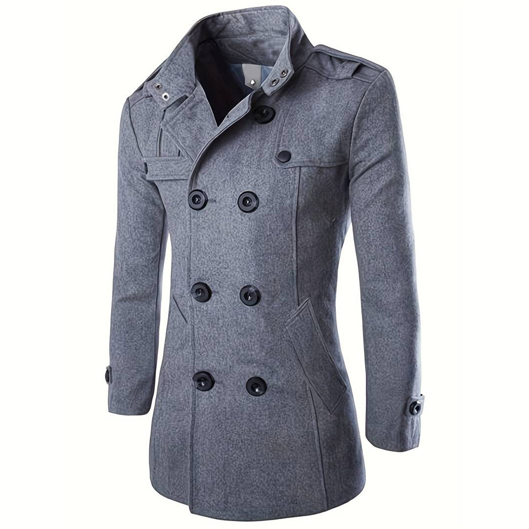 Men's Tailored Wool Double-Breasted Classic Jacket