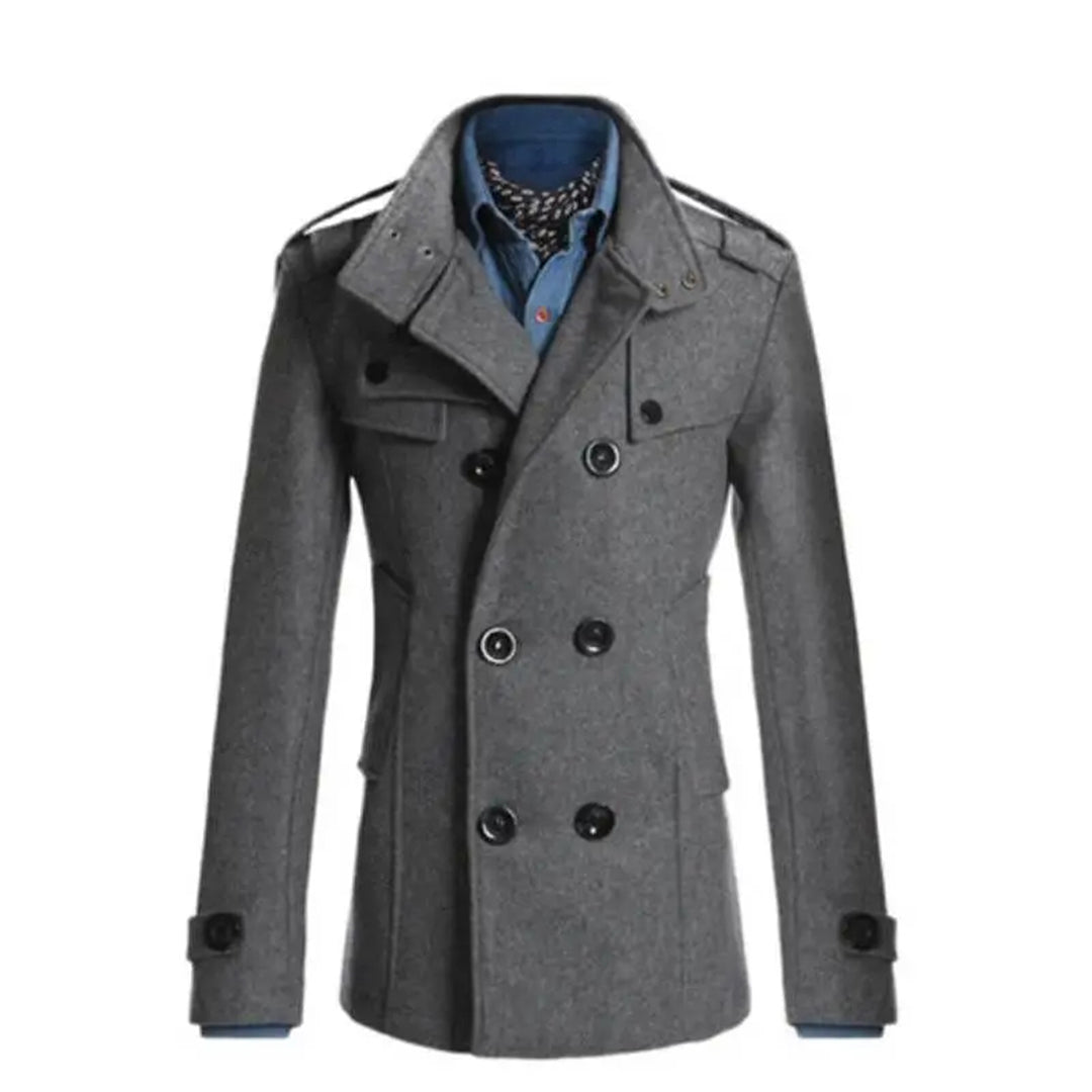 Elegant Women's Jacket Wool Blend Slim Fit