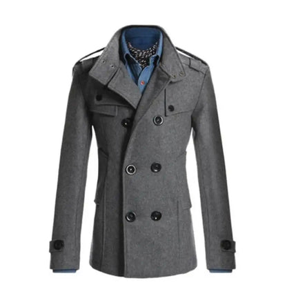 Elegant Women's Jacket Wool Blend Slim Fit