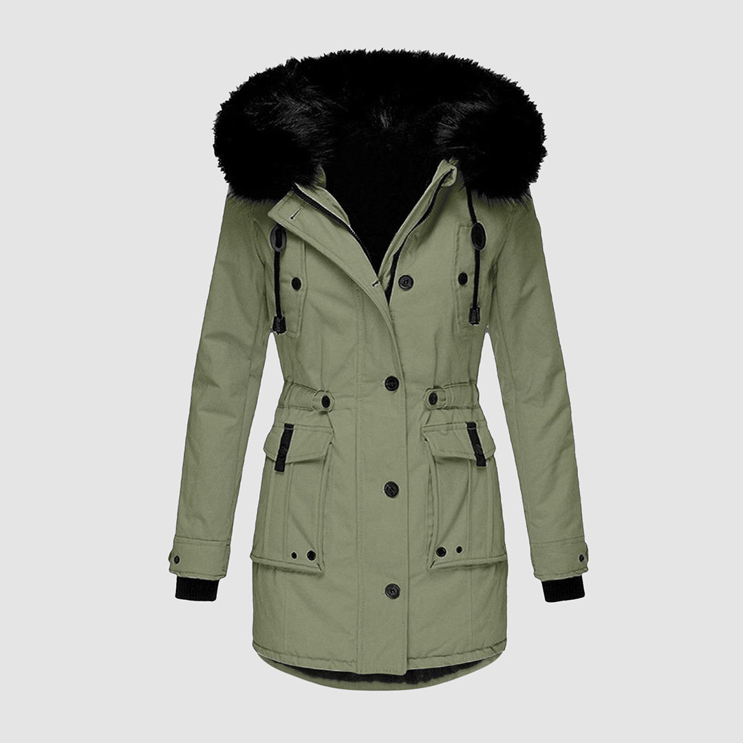 Women's Waterproof Winter Jacket Hooded Warm