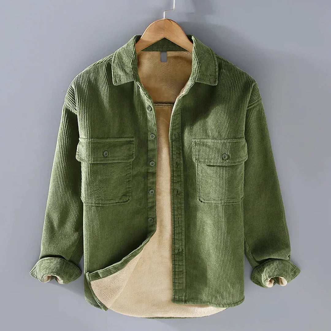 Men's Winter Corduroy Shirt Elegant