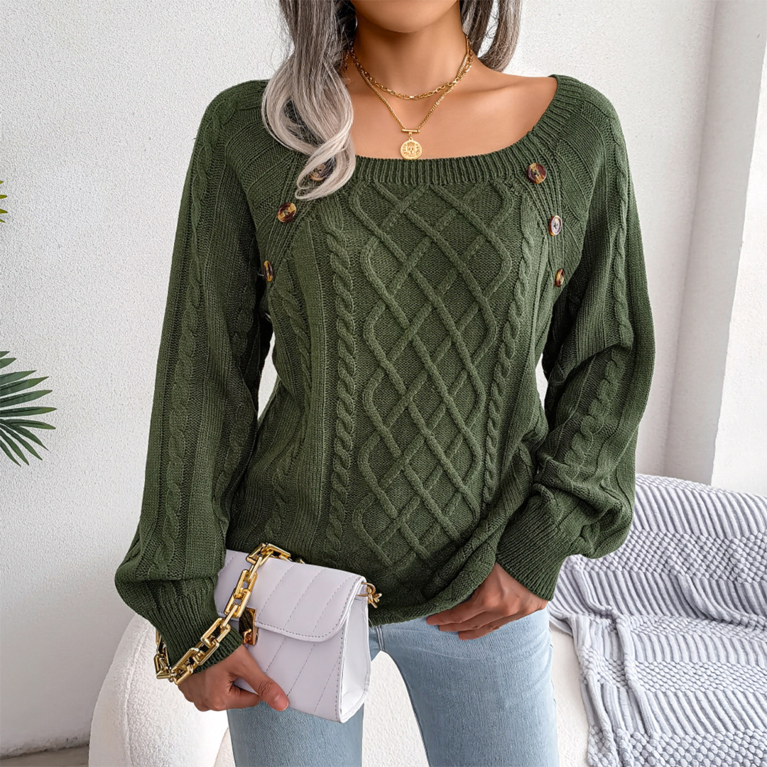 Stylish Women's Pullover Elegant Long Sleeve