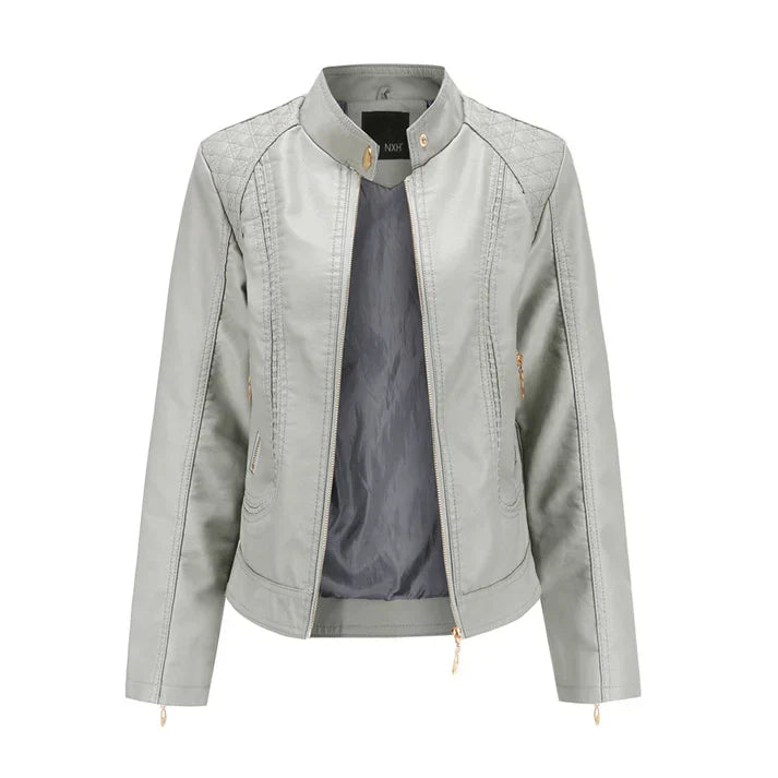 Alda - Modern Chic Leather Jacket
