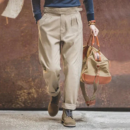 Men's Loose Fit Casual Retro Pants