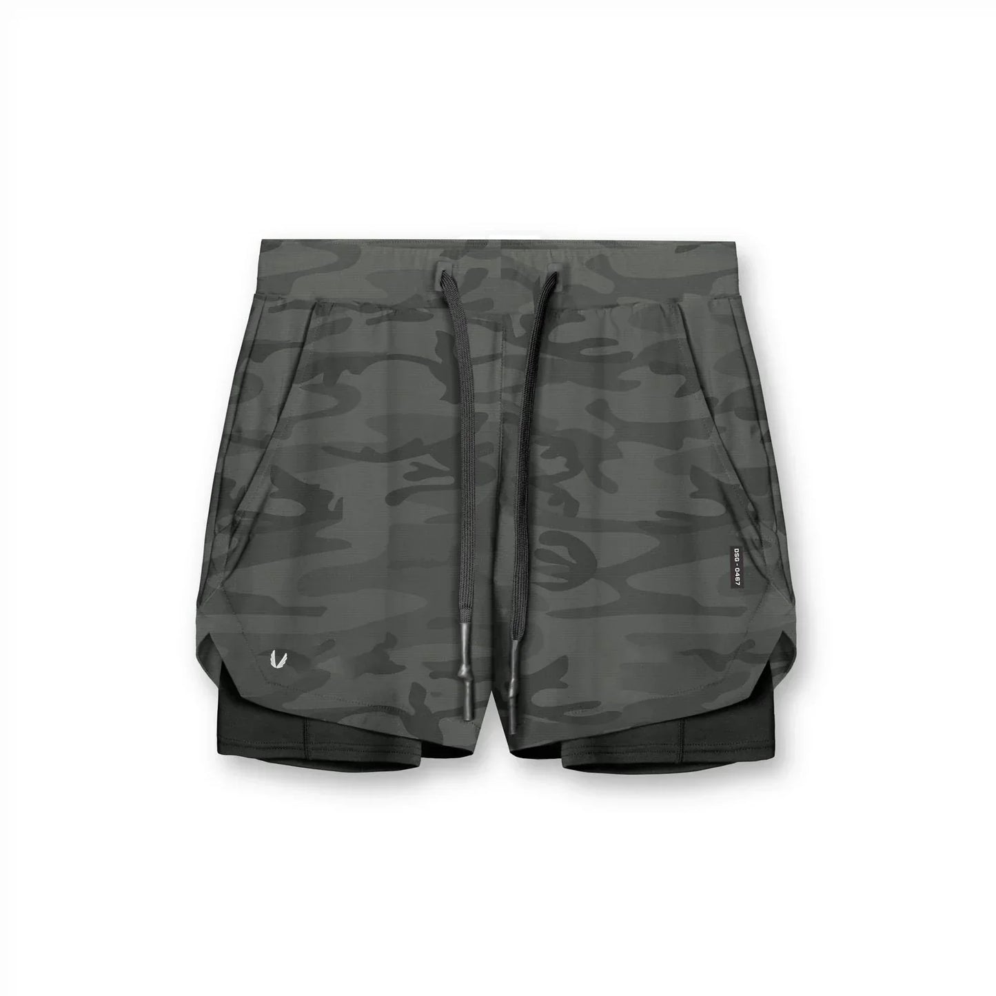 Men's Running Shorts 2-in-1 Athletic Shorts with DRAWSTRING