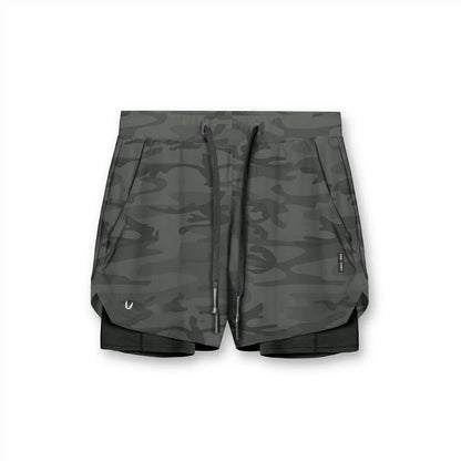 Men's Running Shorts 2-in-1 Athletic Shorts with DRAWSTRING
