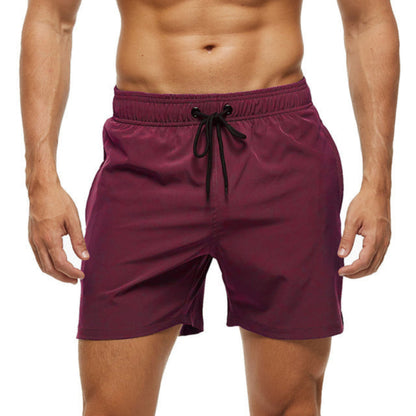 Men's Elastic Sports Shorts with Drawstring