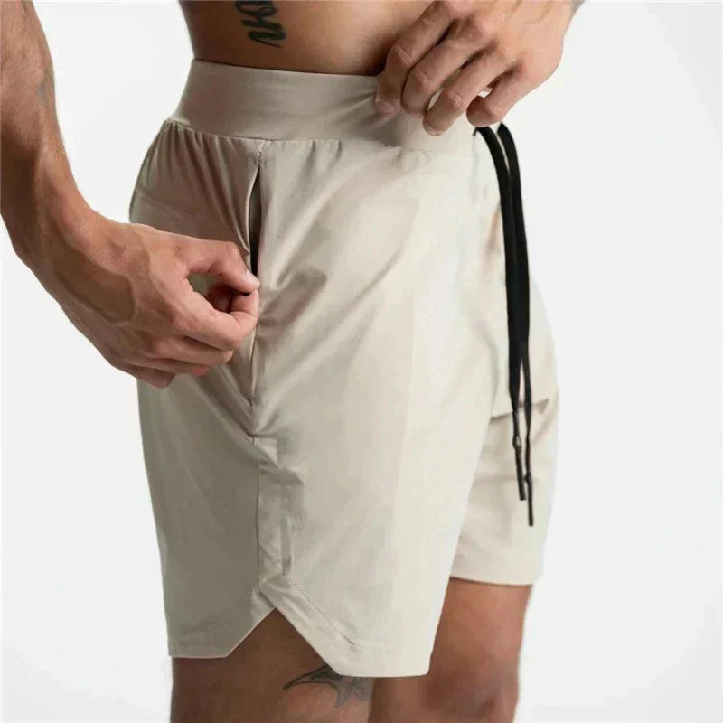 Leichte Herren Sport Shorts Kordelzug - IdealeKleiden