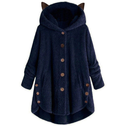 Soft Cat Jacket Plush Lined Warm