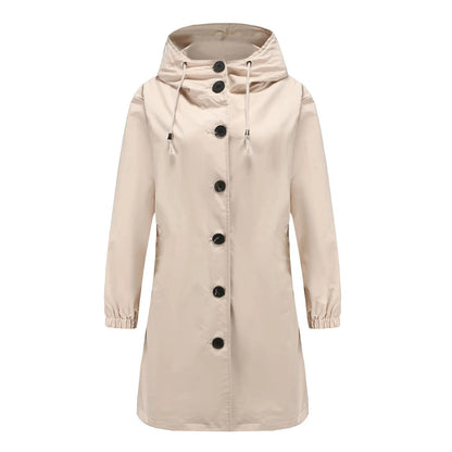 Stylish Women's Raincoat Trench Coat