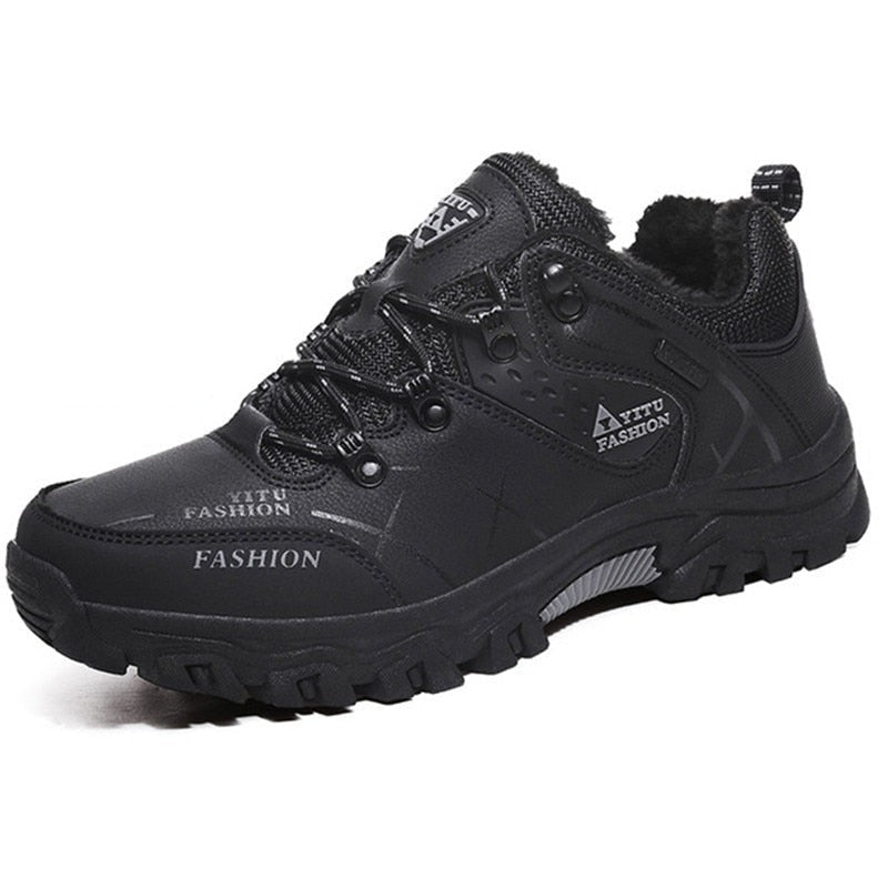 Men's Waterproof Leather Winter Boots