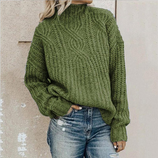 Weiche Frauenpullover Kabelstrick Design - IdealeKleiden