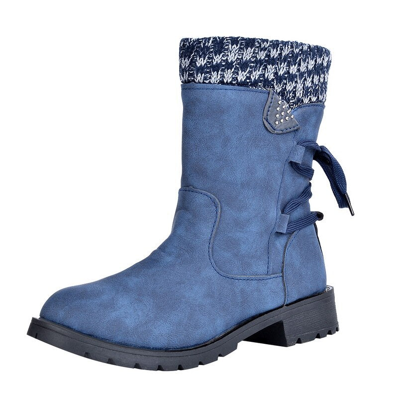 Stylish Boots Women Retro Design Metal Buckle