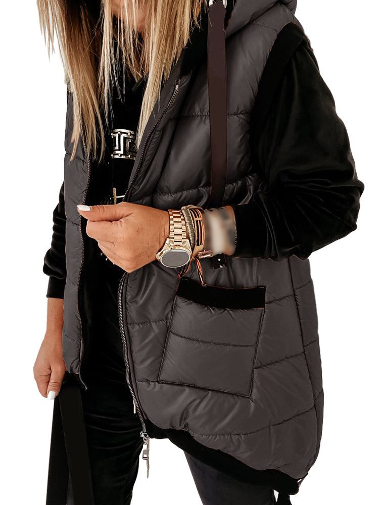 Fashionable winter jacket hood