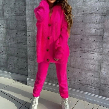 Women's Comfortable 2-Piece Sport Set Top and Pants