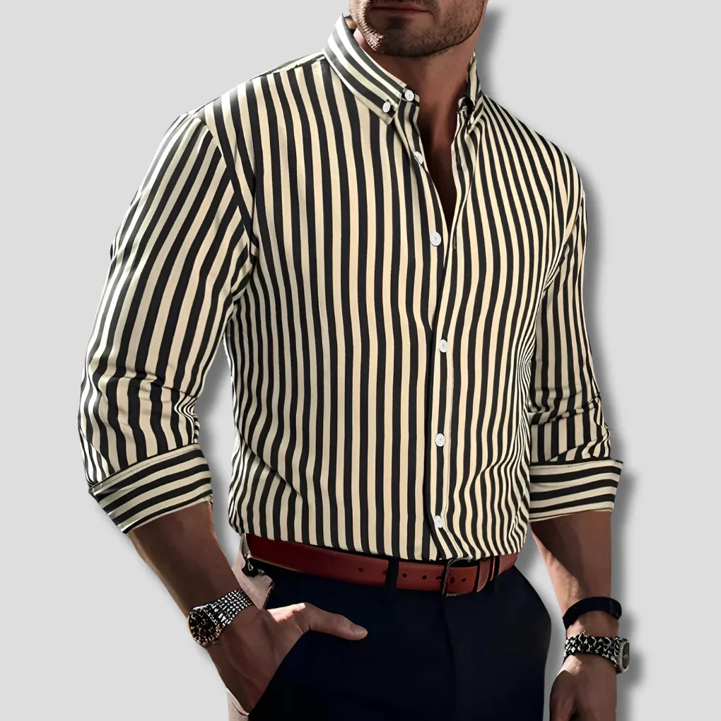 Striped Cotton Shirt for Men