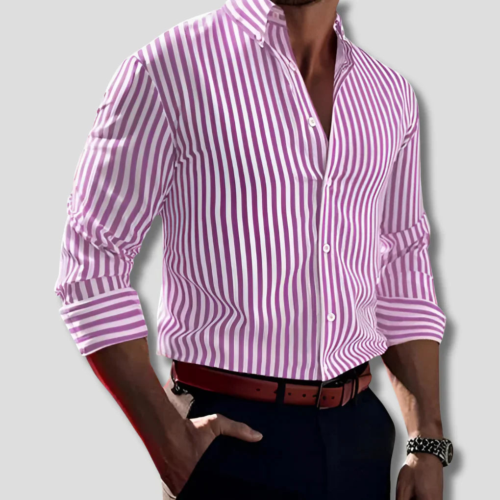 Striped Cotton Shirt for Men