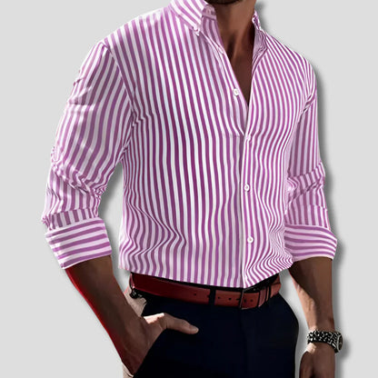 Striped Cotton Shirt for Men