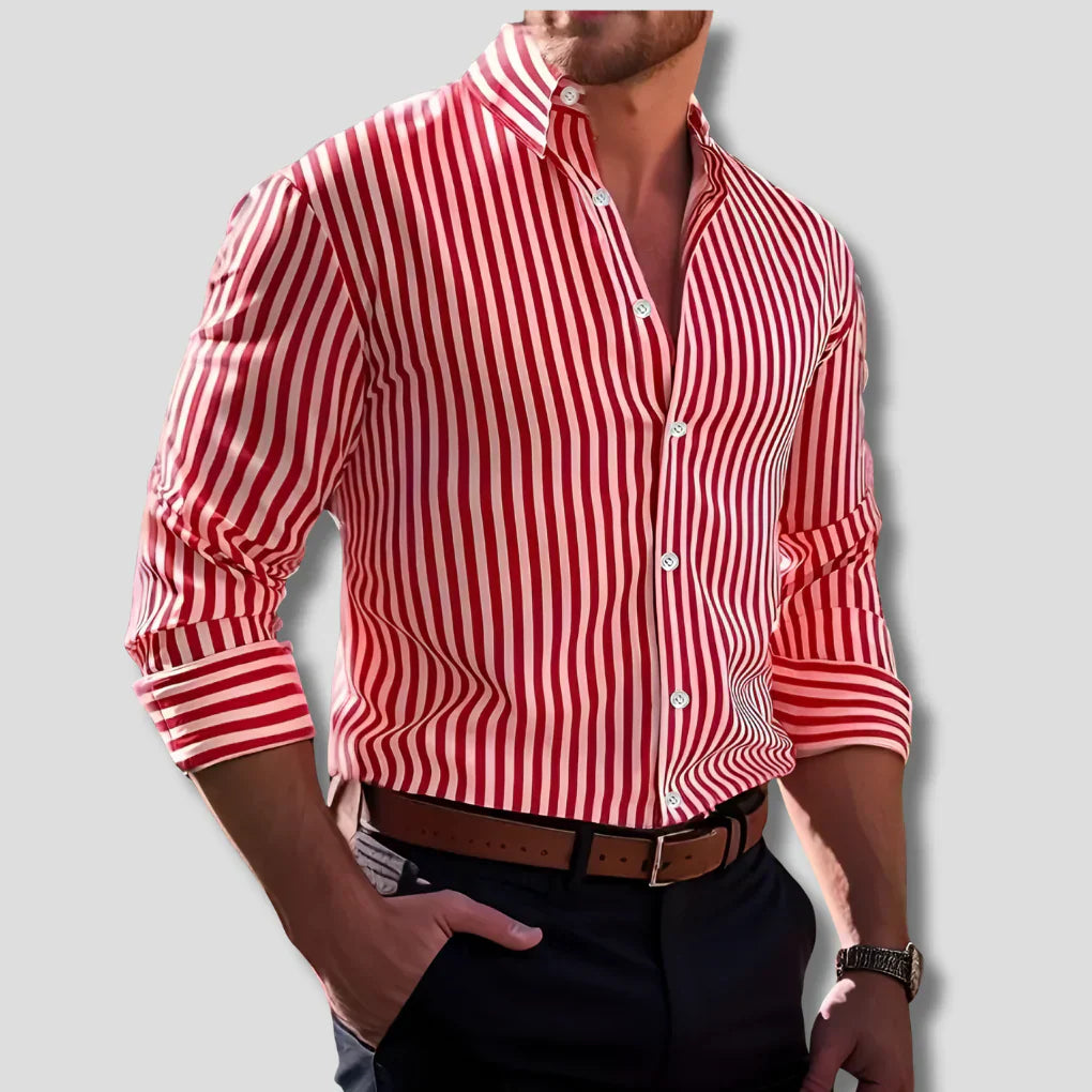 Striped Cotton Shirt for Men