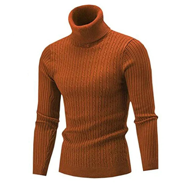 Men's Turtleneck Sweater Warm Cozy