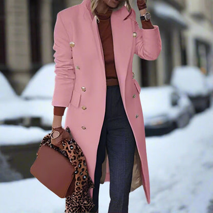 Elegant Long Classic Women's Trench Coat