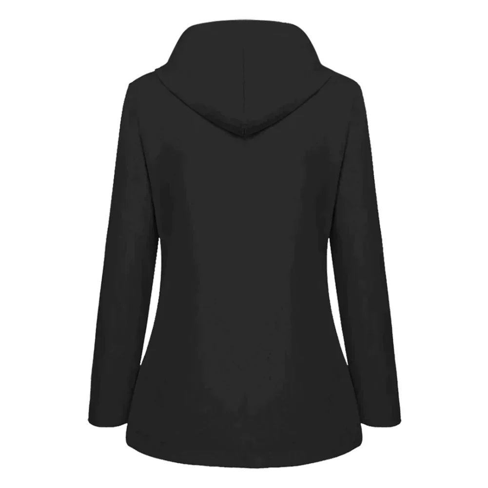 Damen Hoodie Langarm Pullover Trendy A-Linie - IdealeKleiden