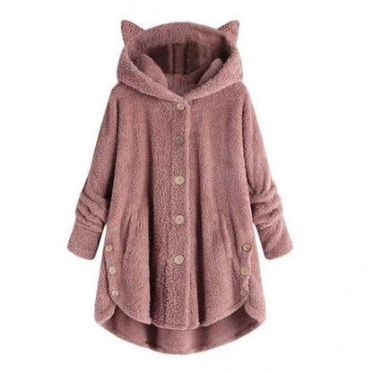Soft Cat Jacket Plush Lined Warm