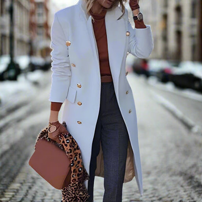 Elegant Long Classic Women's Trench Coat