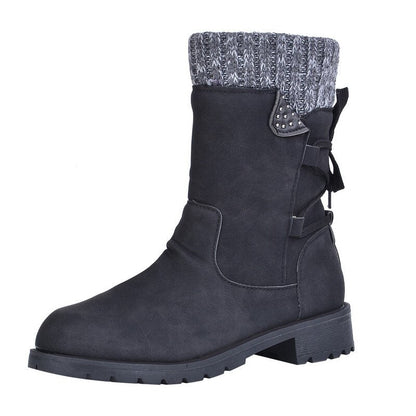 Stylish Boots Women Retro Design Metal Buckle