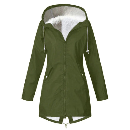 Waterproof Fleece Jacket for Women Warm and Comfortable Autumn Winter