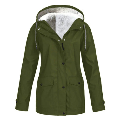 Elegant Women's Warm Rain Jacket