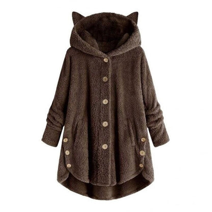 Soft Cat Jacket Plush Lined Warm