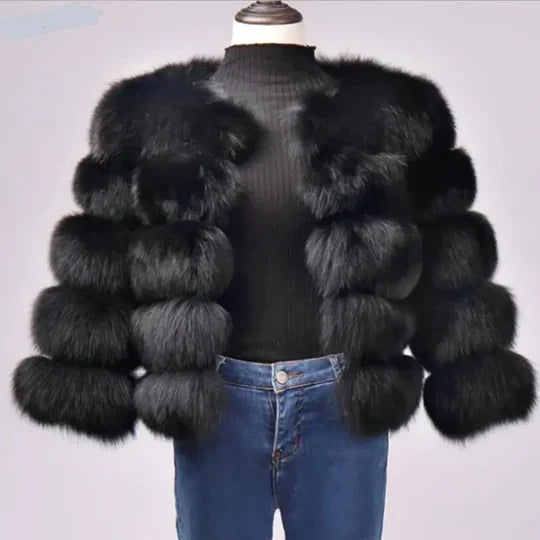 Luxury Fur Coat Glamour Design