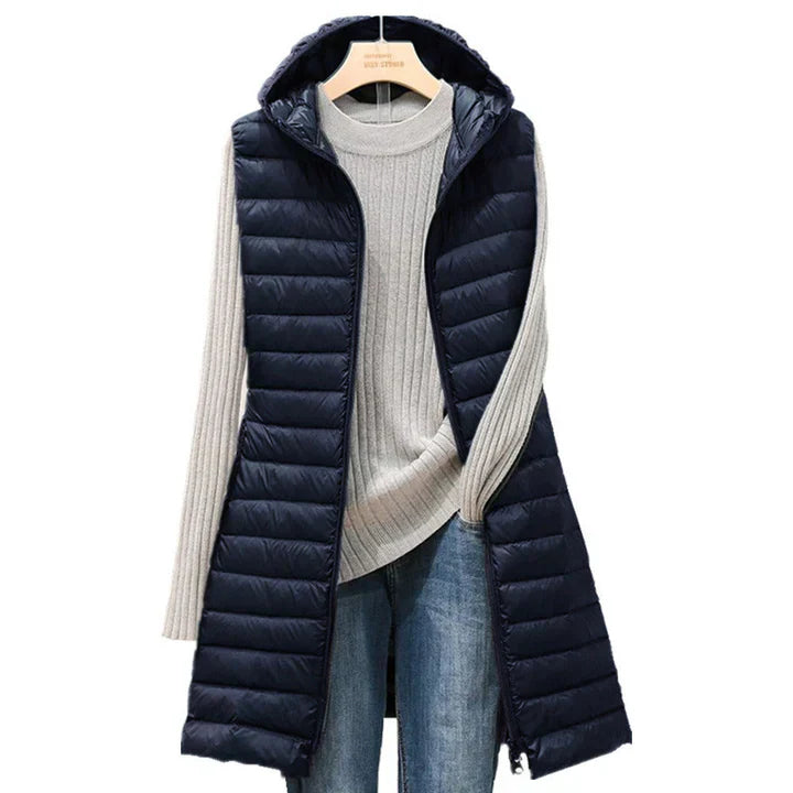 Hena - Cozy Quilted Jacket with Hood and Chic Design