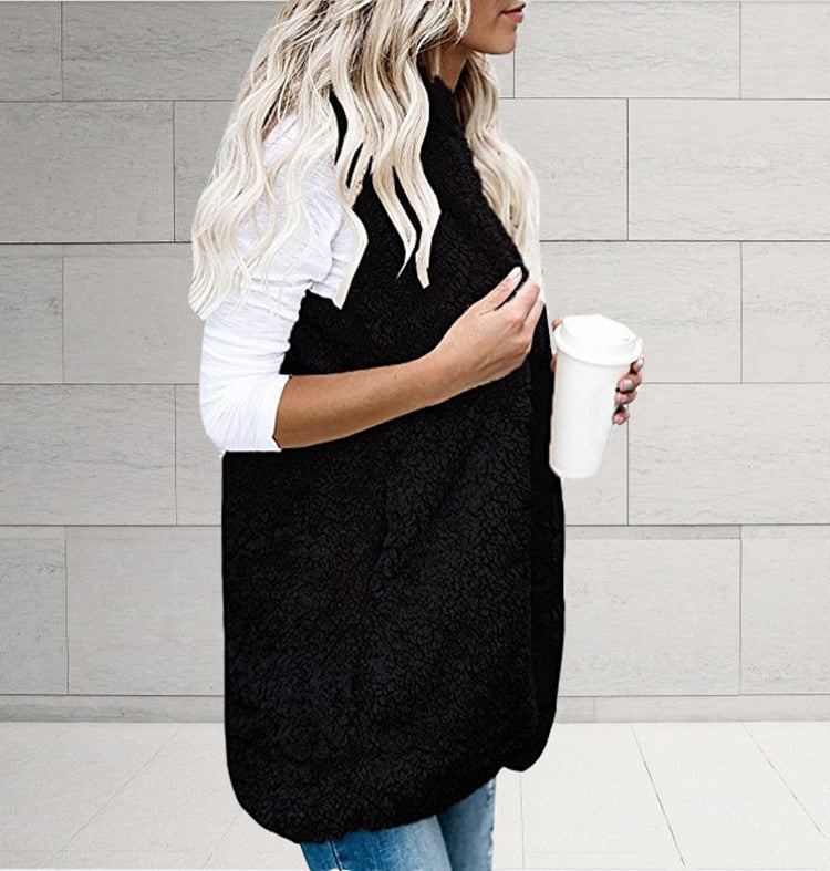 Hooded Sleeveless Sporty Hoodie