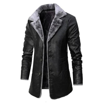 Men's parka with sheepskin lining