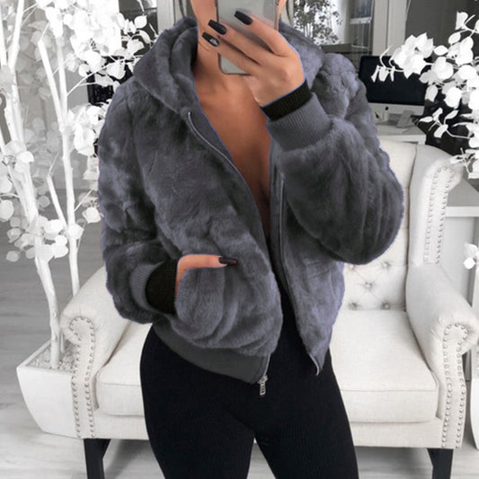 Weiches Sweatshirt Kapuze Bequem Entspannt - IdealeKleiden