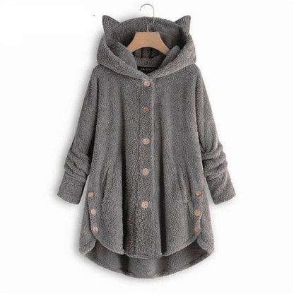 Soft Cat Jacket Plush Lined Warm