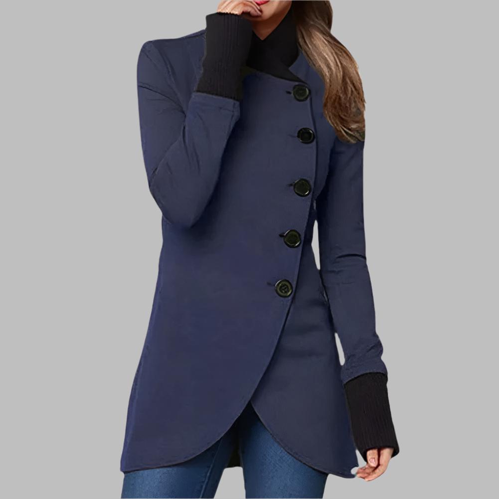 Elegant Women's Jacket With High Collar