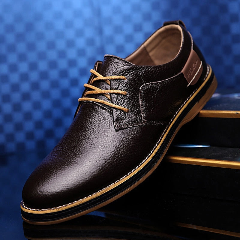 Elegante Herrenschuhe Oxford Leder Qualität
